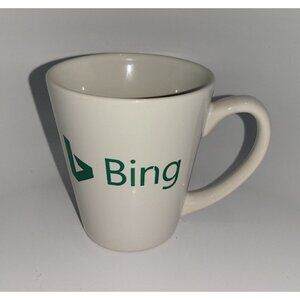 Microsoft Bing Mug, with Bing Logo, White, 4.25" Tall!